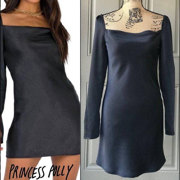 Princess Polly Dresses & Skirts - Princess Polly Black Recycled Fibers STAR POWER Mini Dress